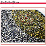 DIY 5D Diamond Painting, Special Large Crystal Rhinestones, Mandala Moon Sun, Diamond Paintings Art Dotz Triptych Multi Picture Pearl Mosaic Kits for Adults Wall Decor RuBos