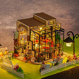 RoWood Dollhouse Miniatures Model, Tiny House Kits to Build, Mini Toys DIY Kits for Adults Teens on Birthday/ Christmas - Emily's Flower Shop
