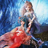 40.5CM Doll Mermaid Doll 2 Bodys + 2 Heads 1/4 BJD Doll Dollfie / 100% Custom-made / Free Make-up + Free Gifts