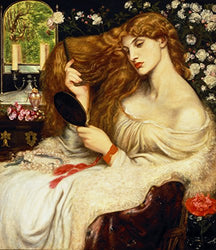 Dante Gabriel Rossetti - Lady Lilith, Size 12x14 inch, Gallery Wrapped Canvas Art Print Wall décor