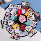 Koogel Explosion Box Set,17.5 x 16inch Album Gift Box Creative Album Surprise Album Sticker Box for Marriage Proposals Making Surprises Birthday
