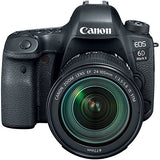 Canon EOS 6D Mark II DSLR Camera with EF 24-105mm f/3.5-5.6 IS STM Lens, Canon BG-E21 Battery Grip, 2 Spare Batteries