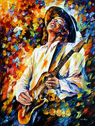 Portrait Painting Music Wall Art On Canvas By Leonid Afremov Studio - Stevie Ray Vaughan