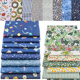 ACCOCO 52pcs Quilting Cotton Craft Fabric Bundle, 10 x 8inch / 25cm x 20cm Pre-Cut Squares Sheets Printed Floral Sewing Supplies for Patchwork Sewing DIY Crafting Quilting