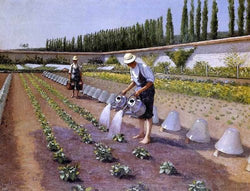 Gustave Caillebotte The Gardeners - 21" x 28" Premium Canvas Print