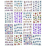 Lookathot 30Sheets Nail Art Stickers Decals Butterfly Design Pattern Water Sky Star Foil Paper Printing Transfer DIY Decoration Tools Accessories