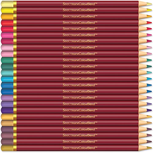 ColourBlend by Spectrum Noir 24 Piece New Pencil Tin, Primaries