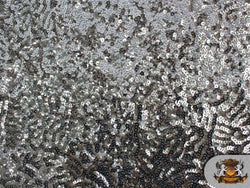 Sequin Seaweed Silver Fabric / 58" Wide / Sold By the Yard