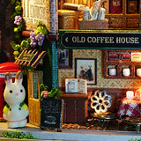 Fsolis Box Theatre DIY Dollhouse Miniature Kit with Furniture, 3D Wooden Miniature House , Miniature Dolls House kit (Q4)