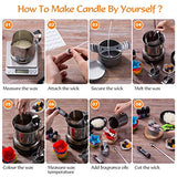 Candle Making Kit,Scented Candle Making Supplies DIY Candle Craft Tools Including Candle Make Pouring Pot,Candle Wicks,Essential Oil,Beeswax