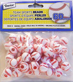 Darice Plastic Baseball Bead, 60pc Pkg. (19820-12)