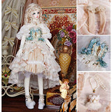 BJD Dolls' Clothes, Luxury European Style Aristocratic Palace Style, Use lace Chiffon Stitching, with Pearl Decoration for 1/3 bjd Doll 24 inch 60 cm Doll SD MSD DK Doll