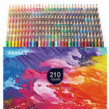 RIANCY 210 Premium colored pencils for Adults kids| Ideal Drawing for coloring sketch book | Color Pencil Set | Soft Wax-Based Cores