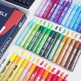 TAVOLOZZA Oil Pastel Set, 48 Assorted Colors Professional Painting Oil Pastels, Round Oil Pastel Supplies Drawing Graffiti Art Crayons for Kids, Artists, Beginners, Students Drawing