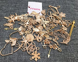 100g (70-80pcs) Mixed Charms Pendants Assorted DIY Antique Charms Pendant (100g mixed gold and KC