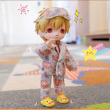 XiDonDon Cute Pajama Set for Ob11,Molly,1/12BJD Doll Clothes Doll Accessory Clothing (Multicolor2)