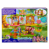 Enchantimals Junglewood Cafe Playset (-2 feet) with Peeki Parrot Doll (6-inch) and 15+ Removable Accessories  [Amazon Exclusive]
