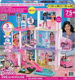 Barbie New 2021 DreamHouse (3.75-ft) Big Dollhouse with Pool, Slide, Elevator, Lights & Sounds, + Dollhouse Accessories & Furniture, Toy House for Dolls, Preschool Dolls, Gift for Age 3 and up
