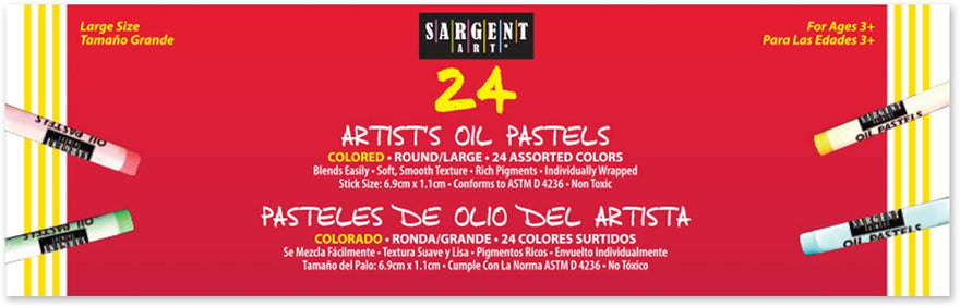 Sargent Art 22-2016 24-Count Large Oil Pastels