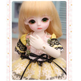 Y&D BJD Doll 1/6 SD Dolls Yellow Lace Dress Movable Joint Doll Support Change Clothes Wig Eyes DIY Classic Toys Children Gift