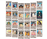 One Piece Wanted Posters, New Edition, 11.22 x 7.68 inchesm, Luffy 1.5 Billion, Pack of 24…