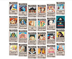 One Piece Wanted Posters, New Edition, 11.22 x 7.68 inchesm, Luffy 1.5 Billion, Pack of 24…