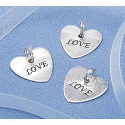 Bulk Buy: Darice DIY Crafts Charms Love Silver Heart-shaped 20 pieces (3-Pack) VL8144222F