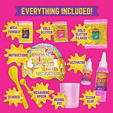 GirlZone Glittering Gold Mini Slime Kit for Girls, Special Edition Mini Slime Kit, DIY Slime Party Favors, Great Slime Kits for Girls Ages 7 12