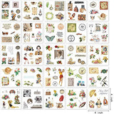 Vintage Stickers Set(50 Sheets / 300+) Decorative Sticker for Journaling,Scrapbooking,Planners,Kid DIY Arts Crafts