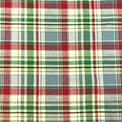 Madras Plaid Fabric (Style 15981) 100% Cotton Printed Fabric 44/45" Wide Sold BTY Shirts,