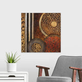 African Circles I Canvas Wall Art Print, 20"x20"x1.25"