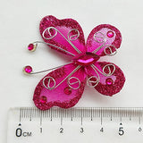 Chenkou Craft Organza Wire Butterfly Wedding Decorations 26pcs