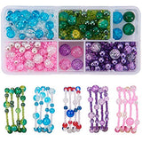 SUNNYCLUE 1400+ Pcs DIY 4 Strands 65mm Memory Wire Bracelet Making Starter Kit Jewelry Making Kit