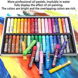 Oil Pastel Set,Professional Painting Soft Oil Pastels Drawing Graffiti Art Crayons Washable Round Non Toxic Pastel Sticks for Artist,Kids,Student,Beginner(50Colors)