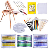 WA Portman Professional Painting and Art Supplies |121-pc Artist Paint Tools Set - Field Easel with Storage | Canvases and Pad | Acrylic Oil Watercolor Paint Sets | Brush Sets and More