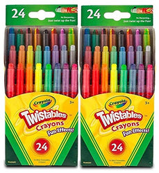 Crayola Twistables Fun Effect Crayons 24-Count (2 Pack)
