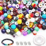 651PCS Bracelet Making Kit Beads Bulk-Loose Beads with Pattern,Yholin Lava Beads for Diffuse Essential Oil,Pony Beads Chakra Wood Beads Elastic String Spacers for Adults DIY Jewelry Making Supplies