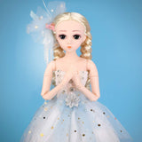 W&HH 1/4 BJD Doll,18 Inch Customized SD Dolls,18 Ball Jointed Dolls Can Changed Makeup and Dress DIY