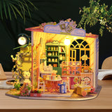 DIY Dollhouse Miniature Kit with Furniture, 3D Wooden Miniature House , 1:24 Scale Miniature Dolls House Kit S05