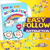 YOFUN Make Your Own Unicorn Clay Jewelry - Unicorn Craft Kits for Girls, Jewelry Making Kits for Children, Arts and Crafts for Kids Ages 8-12 and Up, Makes Tons of Unicorn Bracelets and Necklaces