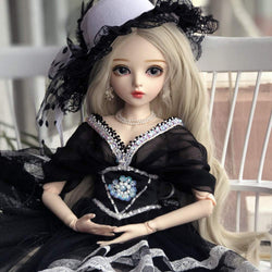 DXFK.AM Fashion BJD Doll Princess Look, Please Marry Me Delicate 18 Ball Jointed 1/3 60CM SD Dolls Creative Toys Best Gift for Girlfriend,B