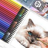 KuiiBoii 48 Color Colored Pencils, Suitable for Adults, Kids and Coloring Books, Artist Sketch Drawing Pencils Art Craft Supplies.