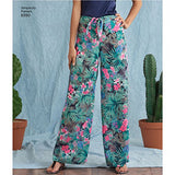 Simplicity Easy to Sew Women's Loose Fitting Pants Sewing Patterns, Sizes 7-16
