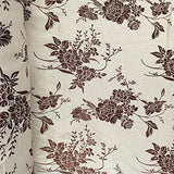 Brown Velvet Jacquard Damask Fabric 118'' Wide sold By The Yard for Curtains, Drapery, Upholstery