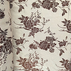 Brown Velvet Jacquard Damask Fabric 118'' Wide sold By The Yard for Curtains, Drapery, Upholstery