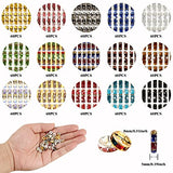 900Pcs 8mm 15colors Round Spacer Beads, Crystal Beads, Rhinestone Beads,Beads for Jewelry Making Necklaces, Bracelet Pendants