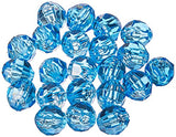 Darice 06119-3-T23 Bead Faceted Light Sapphire 12Mm 144Pk