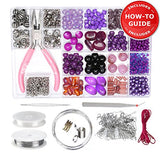 Jewelry Making Kit - DIY Beading Kits for Adults, Girls, Teens and Women. Includes Deluxe Beads &