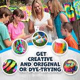 Tie Dye Kit - DIY Tie-Dye Kits with 26 Colorful Tye Dyes and Decorating Supplies for Fabric Design - Tiedye Craft for Kids, Girls, Boys and Adults of All Ages
