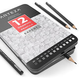 ARTEZA Sketcher’s Delight Bundle, Two 9x12” Sketch Books & 12 Sketch Pencils - 100 Acid-Free Sheets